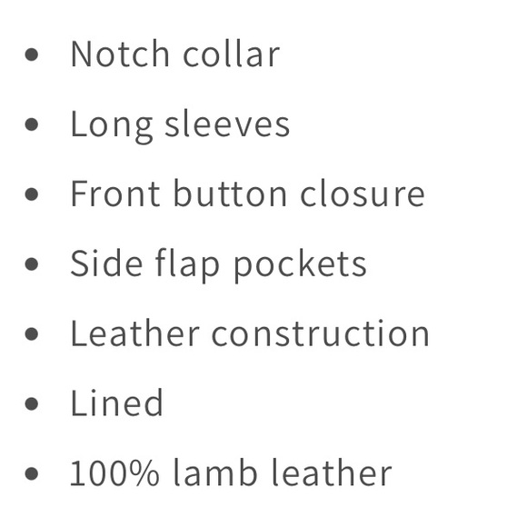 Bagatelle Fitted black Lamb Leather Blazer jacket xs - Picture 12 of 13